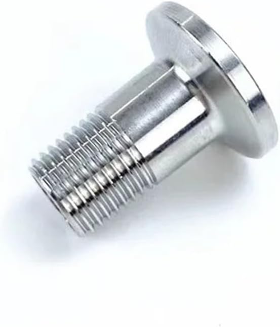 AUOQKQUT Tri clamp Adapter DN8 (1/4″) Male Threaded Flange OD25.4mm,Tri clamp Connector, Pipe Fitting