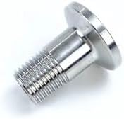 AUOQKQUT Tri clamp Adapter DN8 (1/4″) Male Threaded Flange OD25.4mm,Tri clamp Connector, Pipe Fitting
