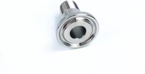 AUOQKQUT Tri clamp Adapter DN8 (1/4") Male Threaded Flange OD25.4mm,Tri clamp Connector, Pipe Fitting – Image 3