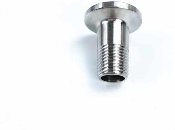 AUOQKQUT Tri clamp Adapter DN8 (1/4") Male Threaded Flange OD25.4mm,Tri clamp Connector, Pipe Fitting – Image 6