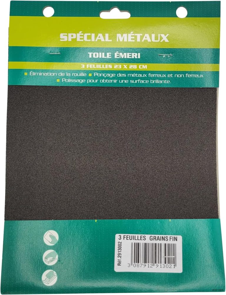 SAVY Toile emeri 3 feuilles grain fin